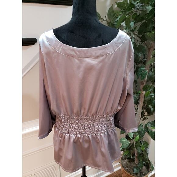 Unique Spectrum Women's Gray Round Neck Long Sleeve Button Down Shirt Size 18W - Picture 6 of 9